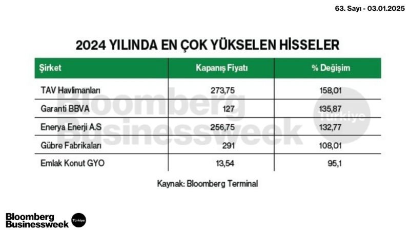 2024 Yılında En Çok Yükselen Hisseler