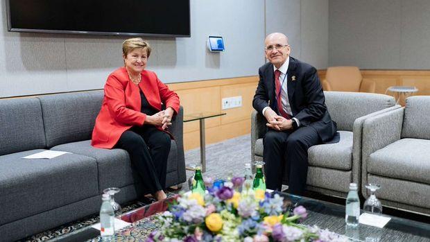 Şimşek, IMF Başkanı Georgieva ve ABD Hazine Bakanı Bessent ile görüştü