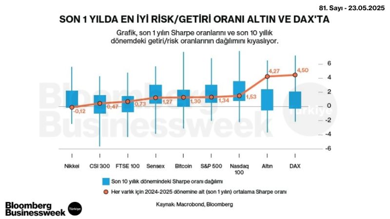 Son 1 Yılda En İyi Risk/Getiri Oranı Altın ve DAX'ta