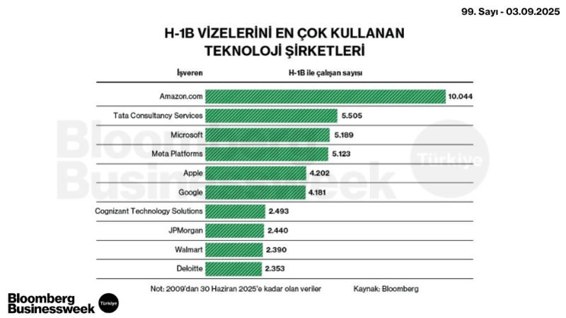 H-1B Vizelerini En Çok Kullanan Teknoloji Şirketleri