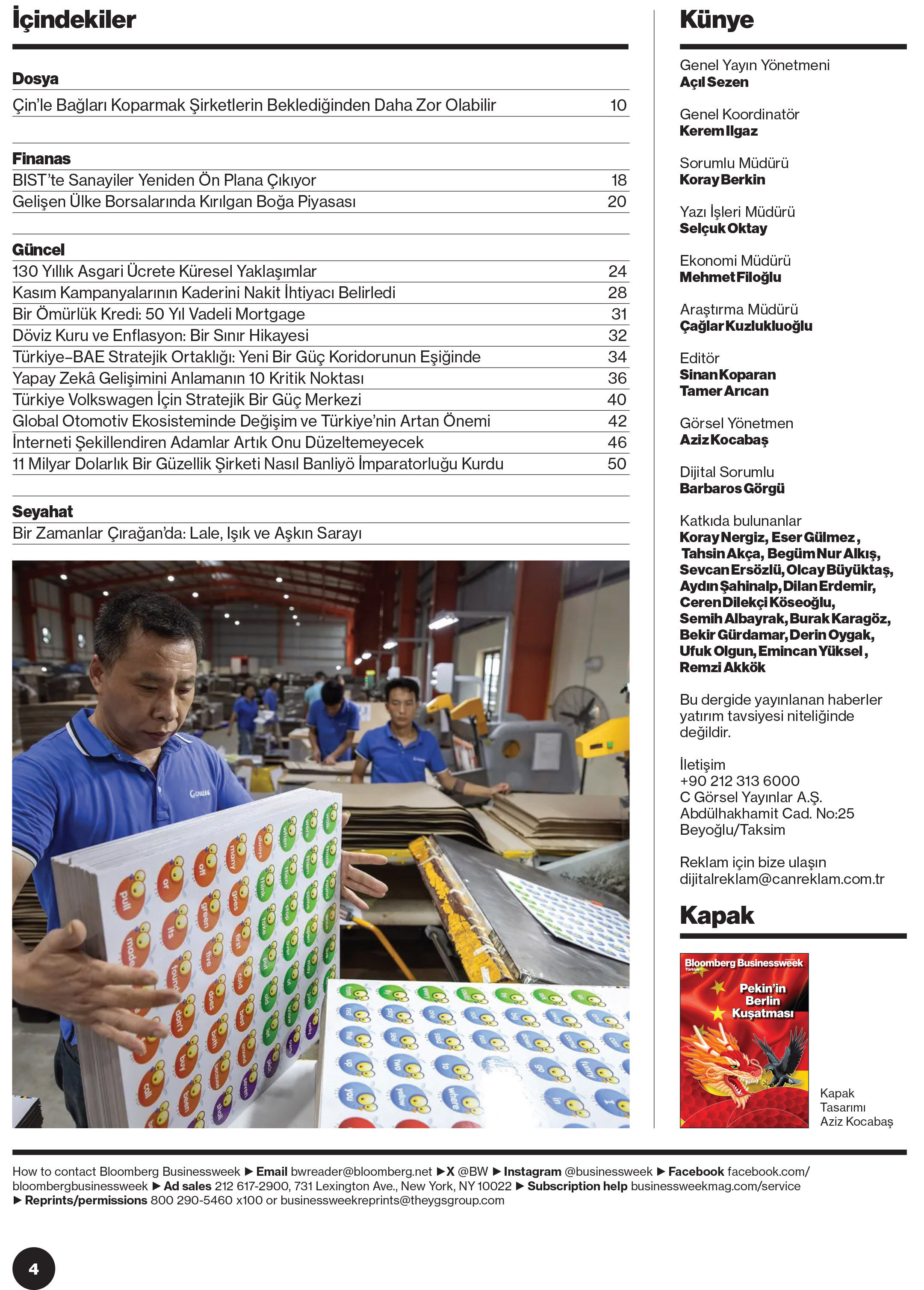 Bloomberg Businessweek Türkiye'nin 106. Sayısı Yayında!