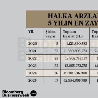 Halka Arzlarda Son 5 Yılın En Zayıf Seyri