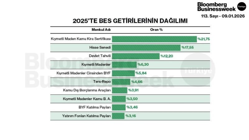 2025'te BES Getirilerinin Dağılımı