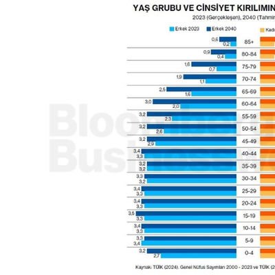 Yaş Grubu ve Cinsiyet Kırılımında Toplam Nüfus