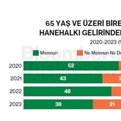 65 Yaş ve Üzeri Bireylerin Aylık Hanehalkı Gelirinden Memnuniyeti