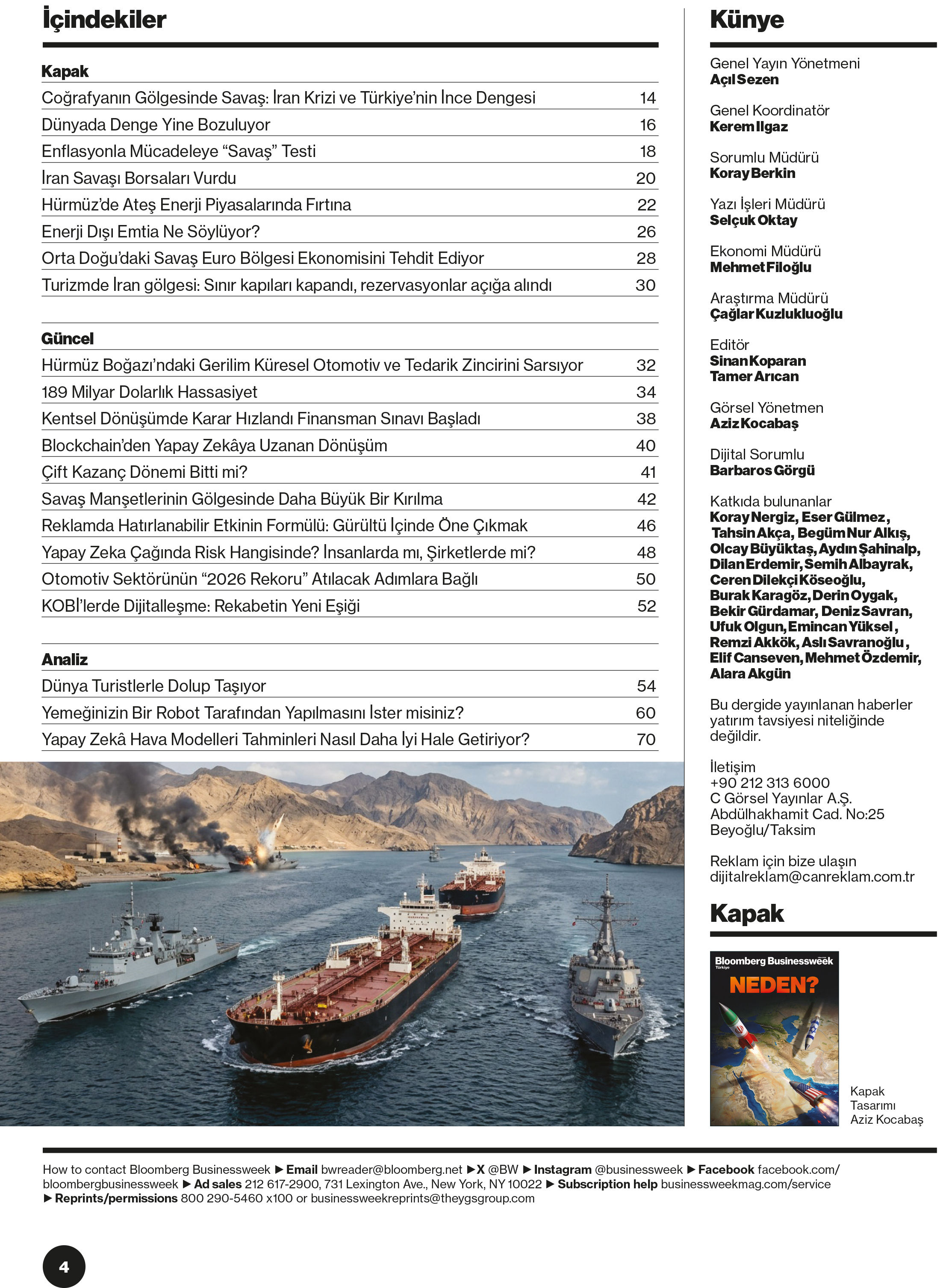 Bloomberg Businessweek Türkiye'nin 121. Sayısı Yayında!