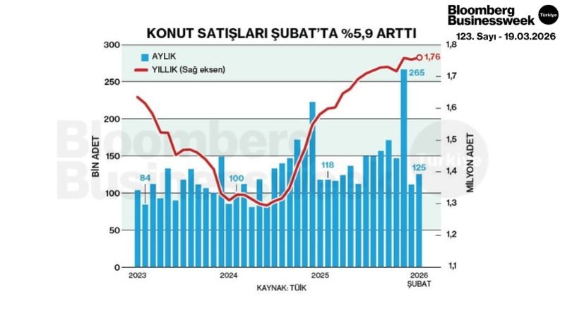 Konut Satışları Şubat'ta %5,9 Arttı