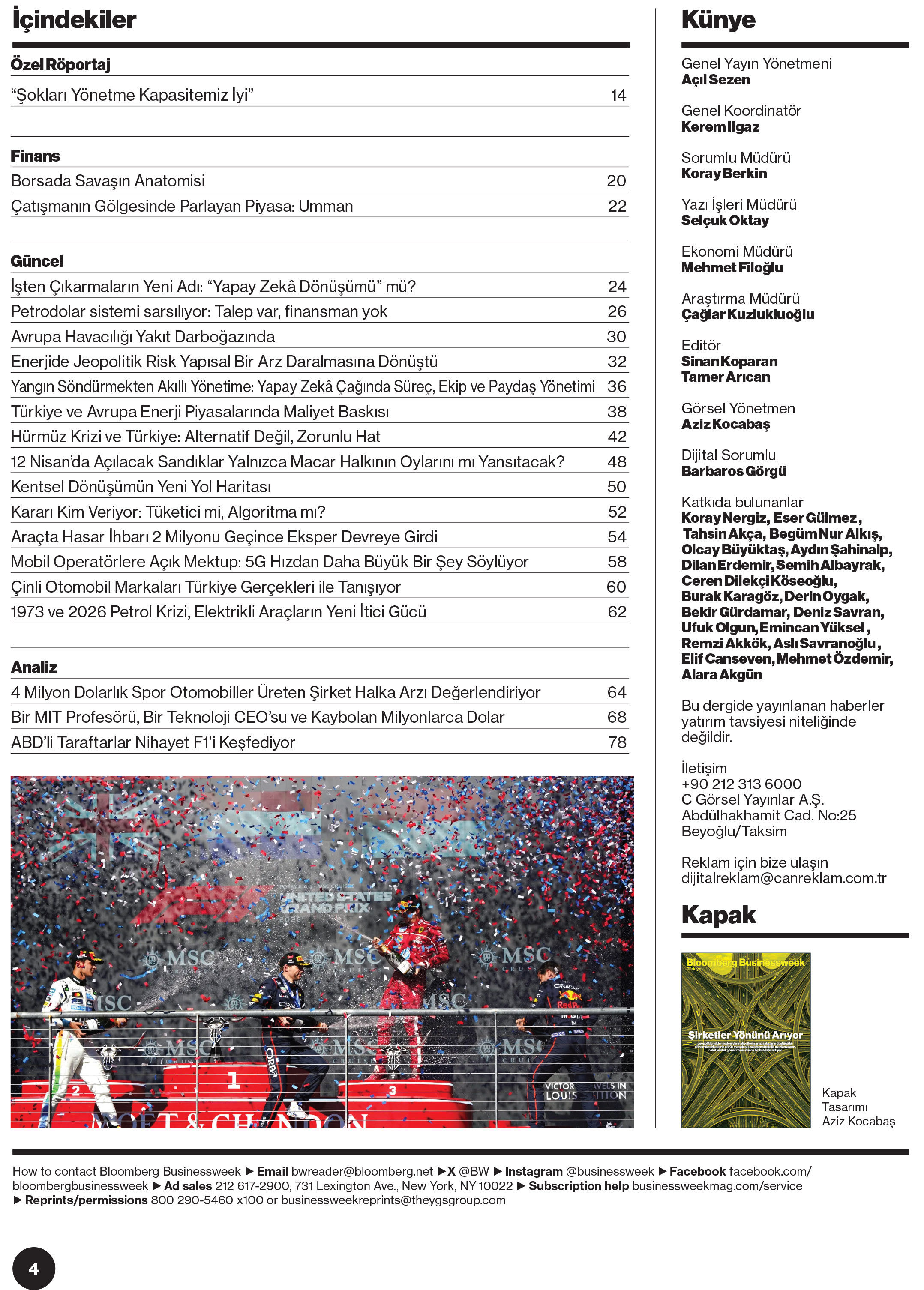 Bloomberg Businessweek Türkiye'nin 126. Sayısı Yayında!