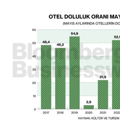 Otel doluluk oranı Mayıs'ta %49 oldu