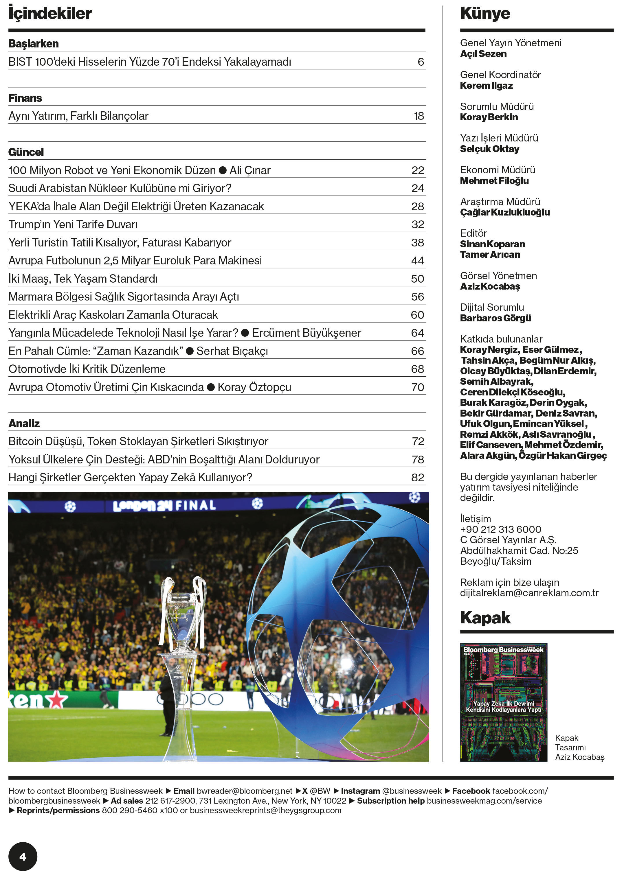 Bloomberg Businessweek Türkiye'nin 141. Sayısı Yayında!