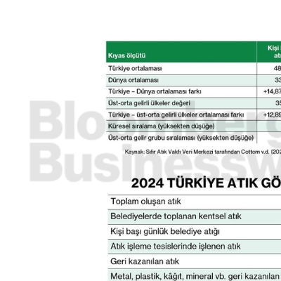 2024 Türkiye atık göstergeleri