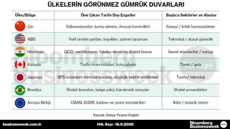 Ülkelerin görünmez gümrük duvarları