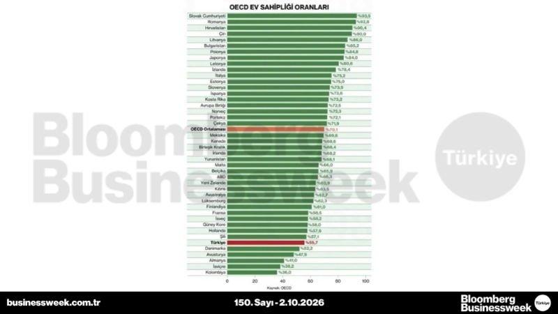 OECD ev sahipliği oranları