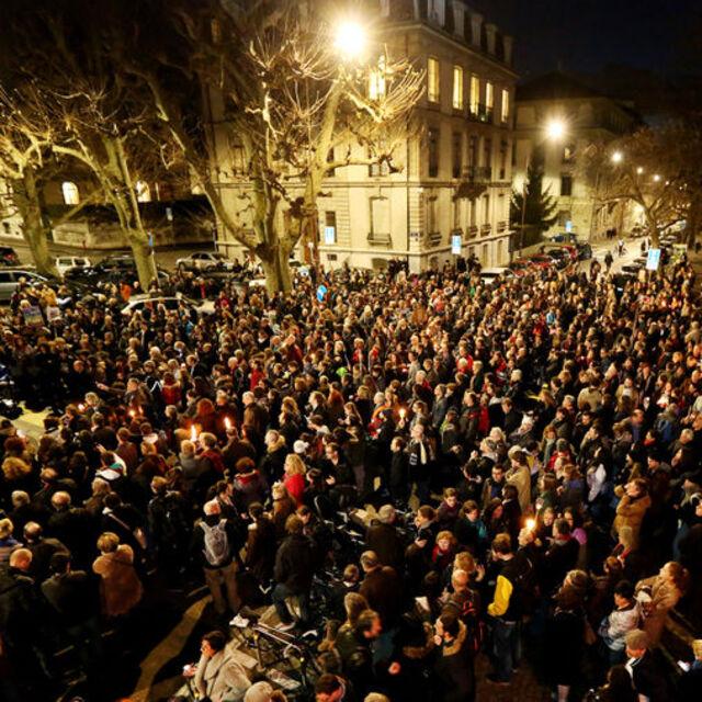 Paris'te "birlik ve beraberlik" yürüyüşü - 11 yıl önce