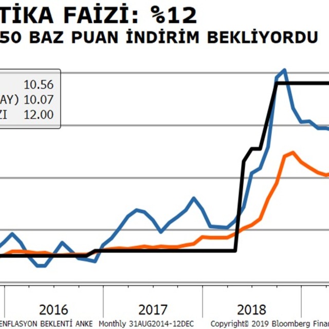 Merkez Bankası politika faizini 200 baz puan düşürdü