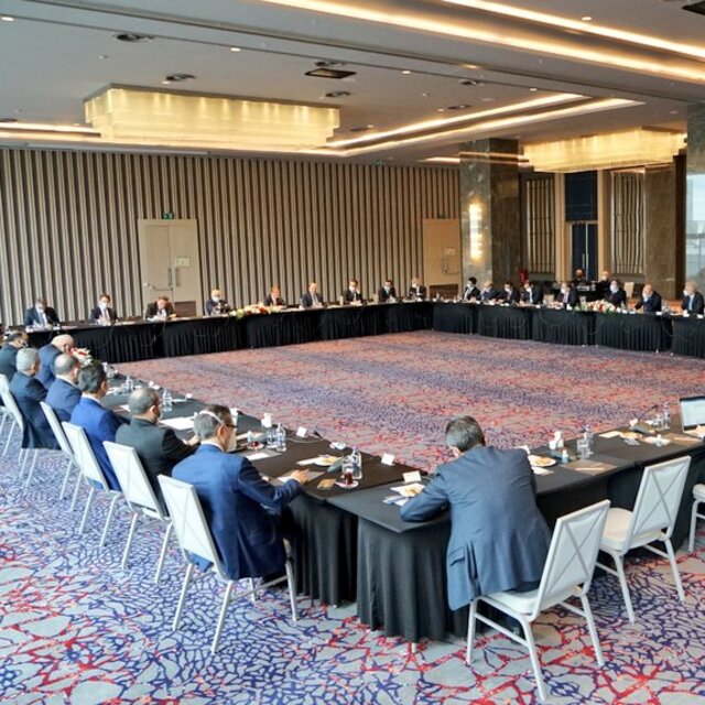 TCMB Başkanı bankacılarla görüştü