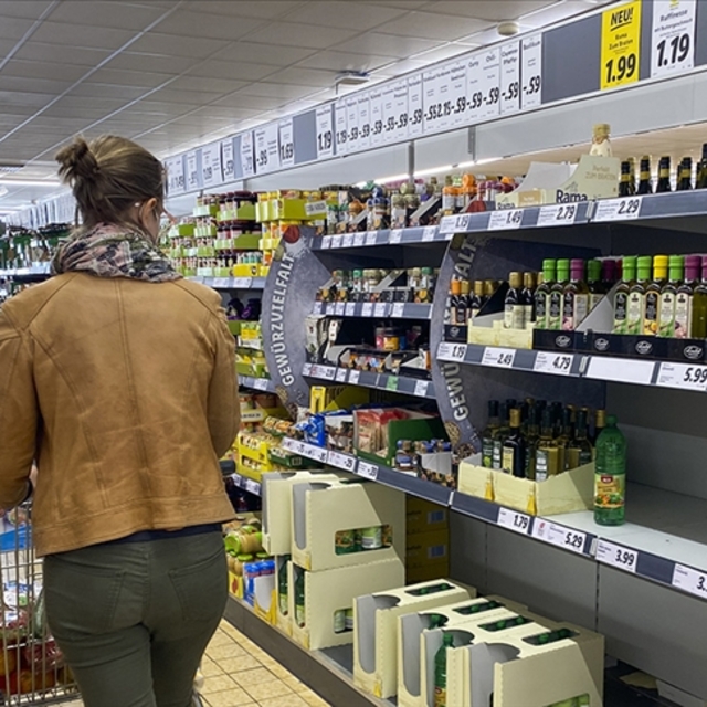 Almanya'da enflasyon 2021'den beri en düşük seviyede