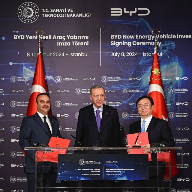 BYD ile yatırım anlaşması imzalandı