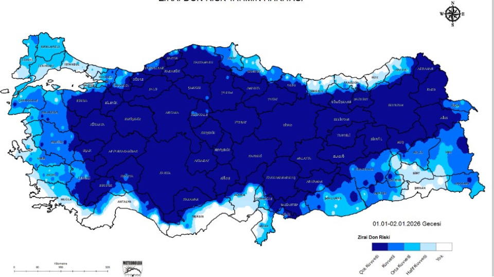 Türkiye yeni yıla zirai donla girecek | Tarım haberleri