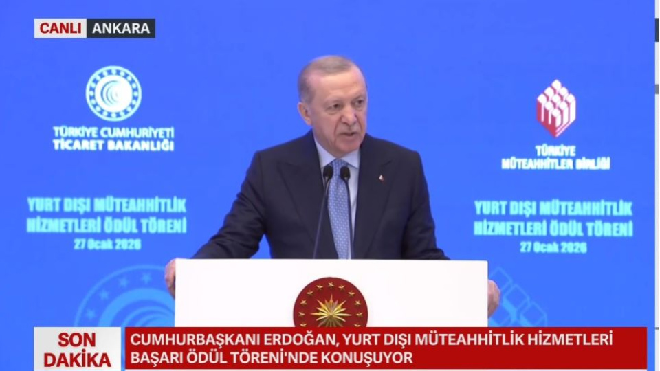 Erdoğan: Hizmet ihracatında hedefleri aştık