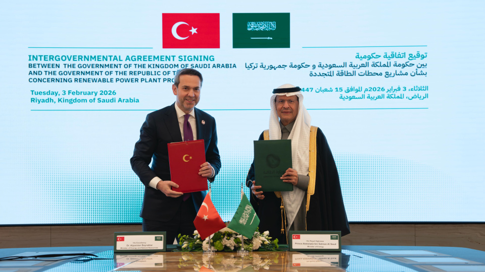 Türkiye ile Suudi Arabistan arasında enerji anlaşması