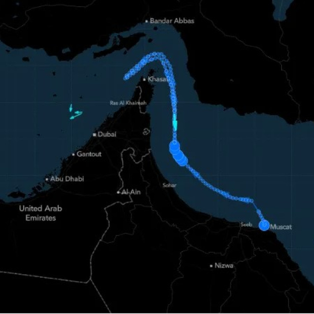 Hürmüz Boğazı'nda gemilerin U dönüşü yaptığı görüldü