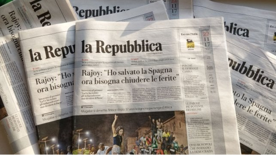 La Repubblica gazetesi Antenna'ya satıldı