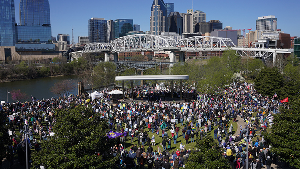 ABD'de 'Krallara hayır' protestosu
