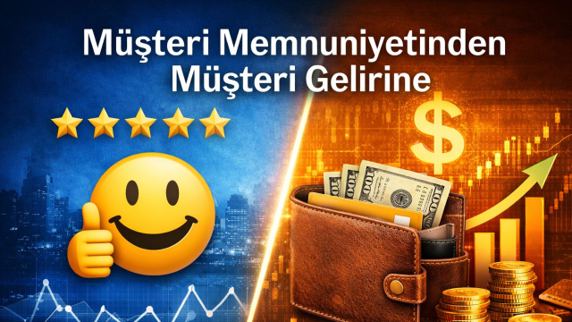 Müşteri memnuniyetinden => Müşteri gelirine