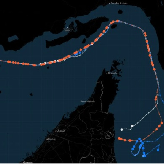 İran bağlantılı gemiler Basra Körfezi'ne girmek için yeni bir rota izliyor