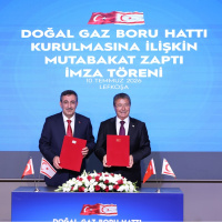 Türkiye ile KKTC arasında doğalgaz hattı için imzalar atıldı