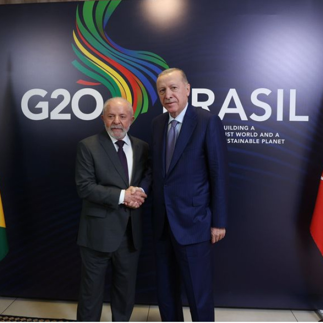 Erdoğan, Brezilya Devlet Başkanı Lula ile görüştü