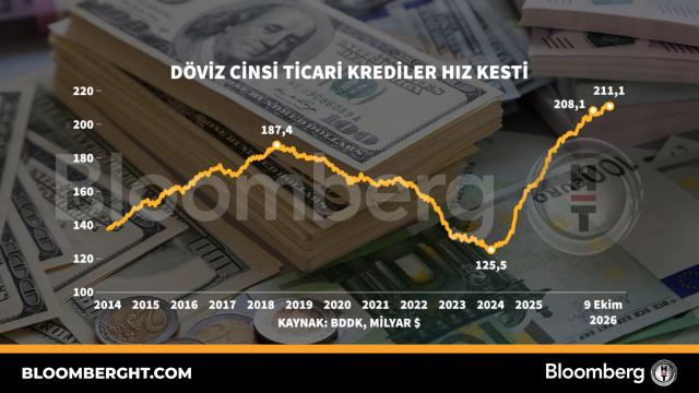 Döviz cinsi ticari krediler hız kesti