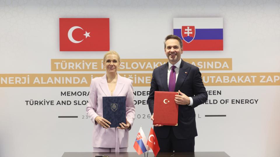 Turkey and Slovakia Sign Energy Cooperation Memorandum